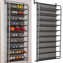 Load image into Gallery viewer, 10 TIER 30 PAIR OVER THE DOOR HANGING SHOE RACK SHELF STORAGE HOLDER CABINET • NEW valu2U • FREE DELIVERY