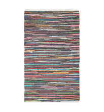 Load image into Gallery viewer, Handmade Indian Chindi Rag Rug 100% Recycled Cotton Large Small Woven Floor Mat