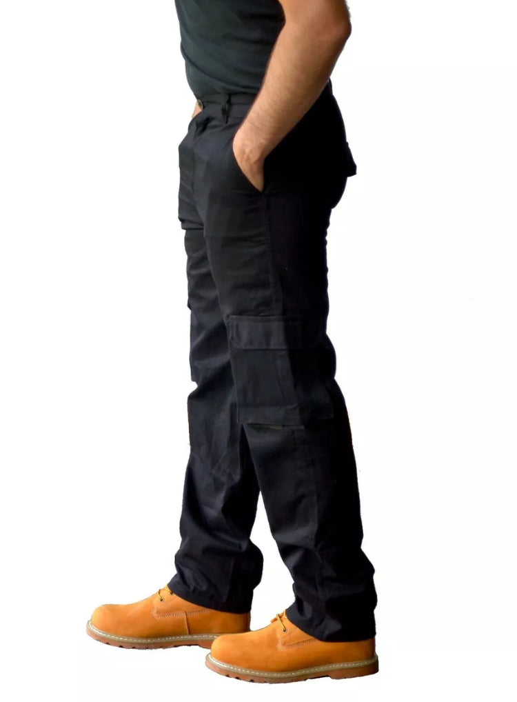 Mens Cargo Combat Casual Work Trousers Pants 6 Pocket Design All Sizes