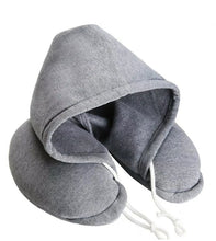 Load image into Gallery viewer, Soft Comfortable Hoodie Neck Travel Pillow  • NEW Valu2u • Free Delivery