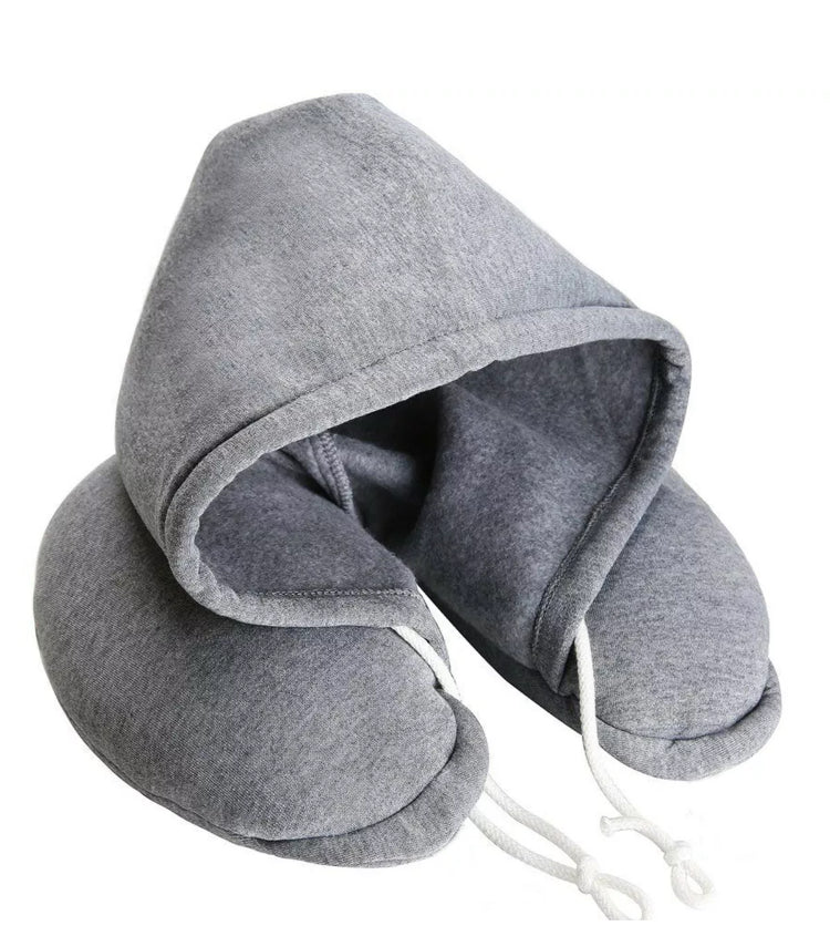 Soft Comfortable Hoodie Neck Travel Pillow  • NEW Valu2u • Free Delivery