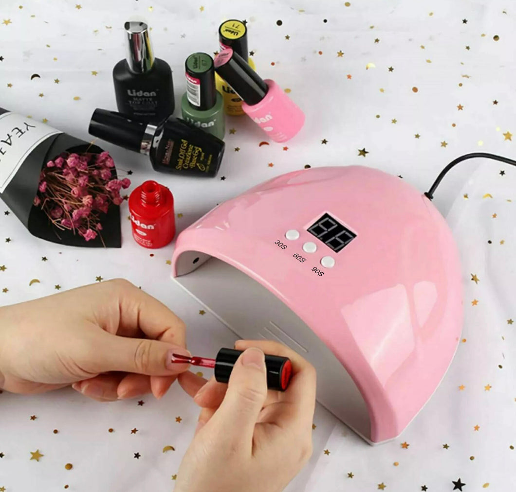 LED UV Nail Polish Dryer Lamp Gel Acrylic Curing Light Spa Tool