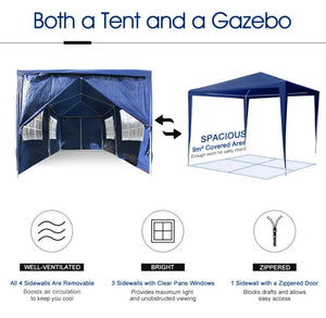 3x6 Metre Gazebo Marquee Waterproof Garden Party Shade Tent Large Outdoor Pavilion