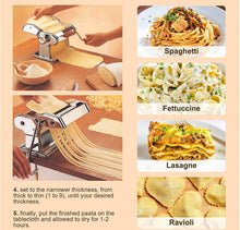 Load image into Gallery viewer, Stainless Steel 4in1 Pasta Machine Maker Roller Spaghetti Lasagne Noodle Ravioli