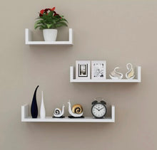Load image into Gallery viewer, Set of 3 U Shape shelves Floating Wall Shelves
