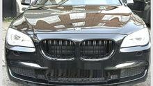 Load image into Gallery viewer, Black Gloss Kidney Grills Grilles For BMW 7 Series F01 F02 2009-2015 - Double Slate