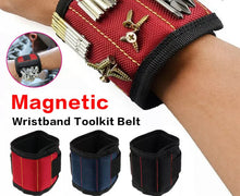 Load image into Gallery viewer, Magnetic Wristband Toolkit Wrist Band Tool Storage Bracelet Screw Holder Belt