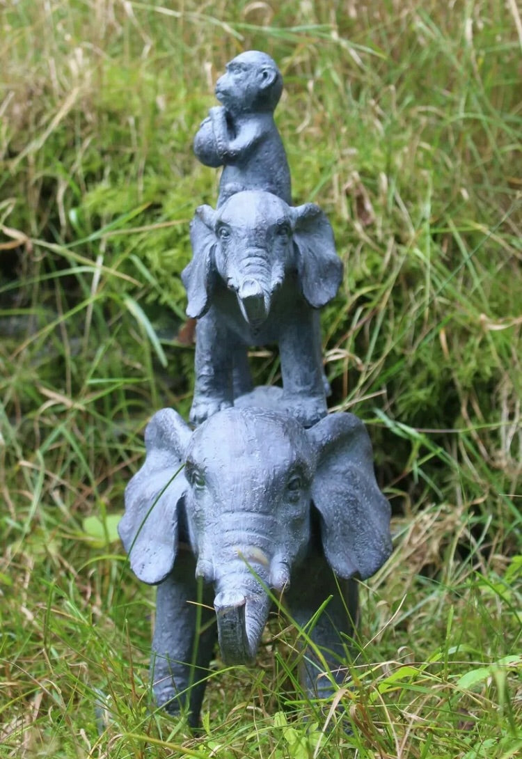 Garden Ornament Elephant Outdoor Monkey Indoor Statue Sculpture
