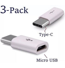 Load image into Gallery viewer, 3 Pack Micro USB Adapter Converter Connector USB Type C