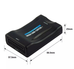 SCART To HDMI Composite 1080P Video Scaler Converter Audio Adapter For DVD TV
