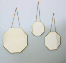 Load image into Gallery viewer, Set of 3 Octagonal Mirrors