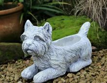 Load image into Gallery viewer, Garden Ornament Plant Pot Planter Westie Dog Outdoor Indoor