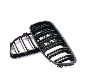 Gloss Black Kidney Grill Twin Bar For BMW 3 Series 09-11 e90 e91  • New Valu2u • Free Delivery