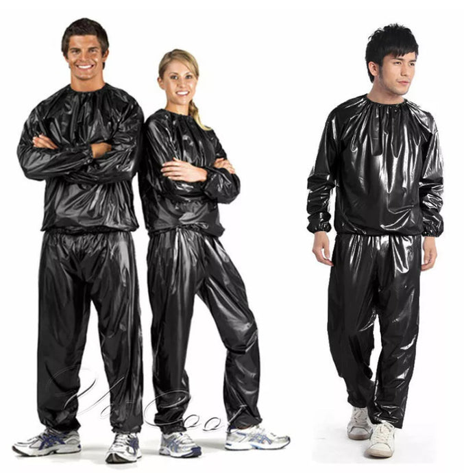 Heavy Duty Sweat Suit Sauna Suit Exercise Gym Suit Fitness Weight Loss Anti-Rip