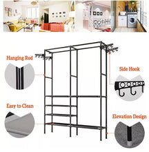 Load image into Gallery viewer, Clothes Hanging Rail Rack Display Stand Garment Shoe Storage Shelf