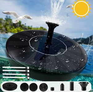 Solar Fountain Pump Water Powered Floating Birdbath Home Pool Garden • NEW valu2U • FREE DELIVERY