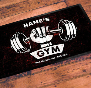 Personalised Gym Door Mat - Doormats for Gyms - Rubber Non Slip - ADD TEXT
