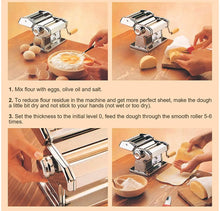 Load image into Gallery viewer, Stainless Steel 4in1 Pasta Machine Maker Roller Spaghetti Lasagne Noodle Ravioli