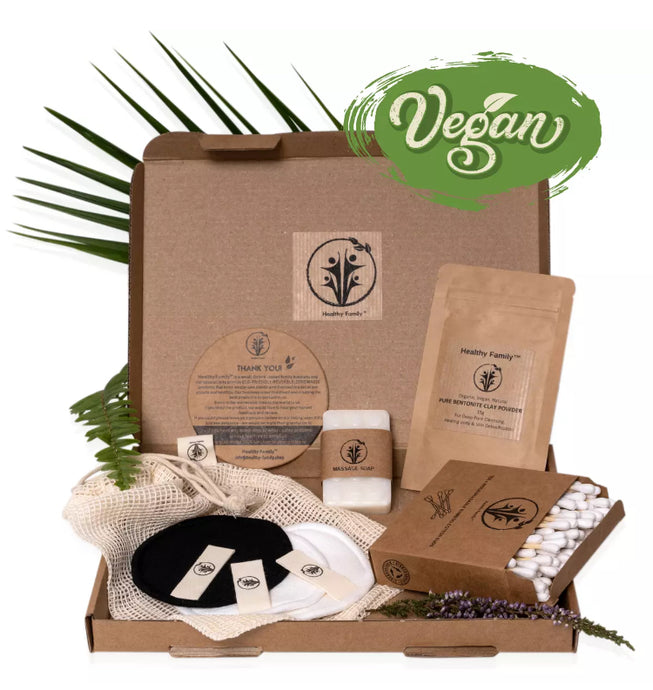 Zero Waste Gift Set. Sustainable Eco Friendly Vegan Beauty Gift Box. • New valu2u • Free Delivery