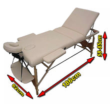 Load image into Gallery viewer, Professional Massage Table Portable 3 Way Adjustable