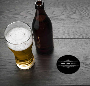 Personalised Beer Mats in Packs of 48 or 96 Add Your Text 7 Different Designs