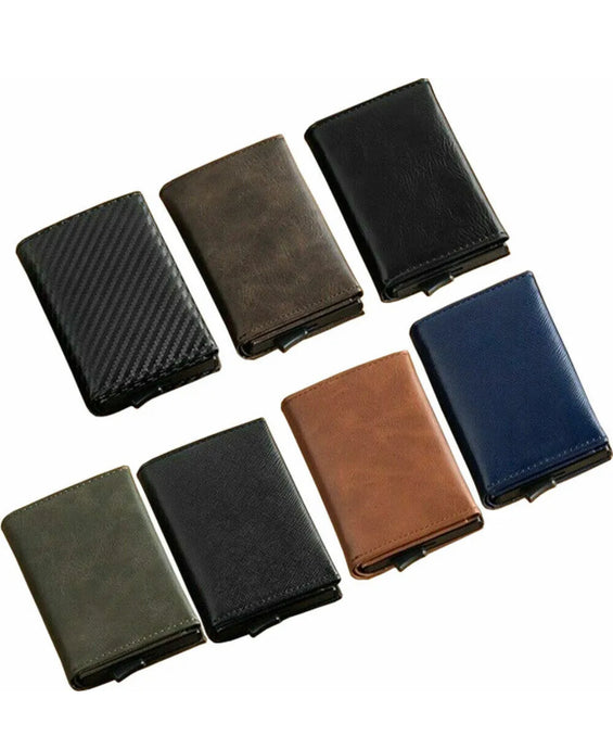 Credit Card Holder Leather RFID Blocking Wallet