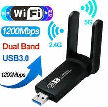 Load image into Gallery viewer, Wireless WiFi Network Adapter 1200Mbps