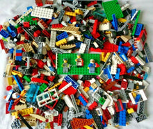 Load image into Gallery viewer, LEGO 1kg Bundle 700 mixed Bricks Parts Pieces &amp; 2 Mini Figures • Pre-Owned