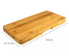 Load image into Gallery viewer, Bamboo Cheese Board &amp; 4 Knife Set