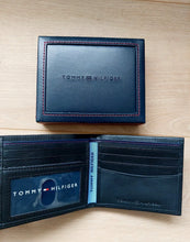 Load image into Gallery viewer, Tommy Hilfiger Rfid Blocking Black Leather Wallet For Men With Gift Box Oxford